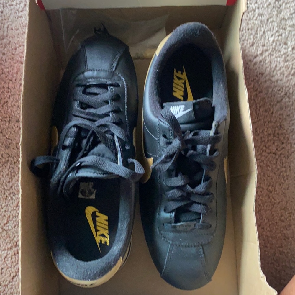 Worn Nike leather cortez